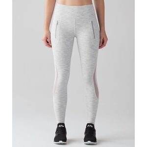 Lululemon Invigorate 7/8 Tight Size 6 Ice Grey Leggings Athletic Stretch